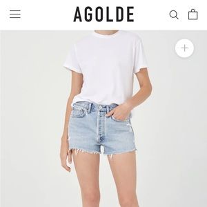 agolde parker short- jean shorts- denim